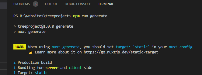 npm run generate